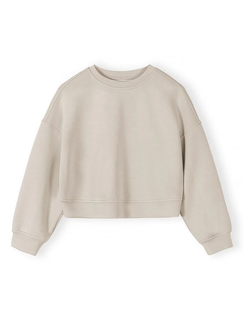 مينوتي Girls sweatshirt and shorts set beige viscose blend